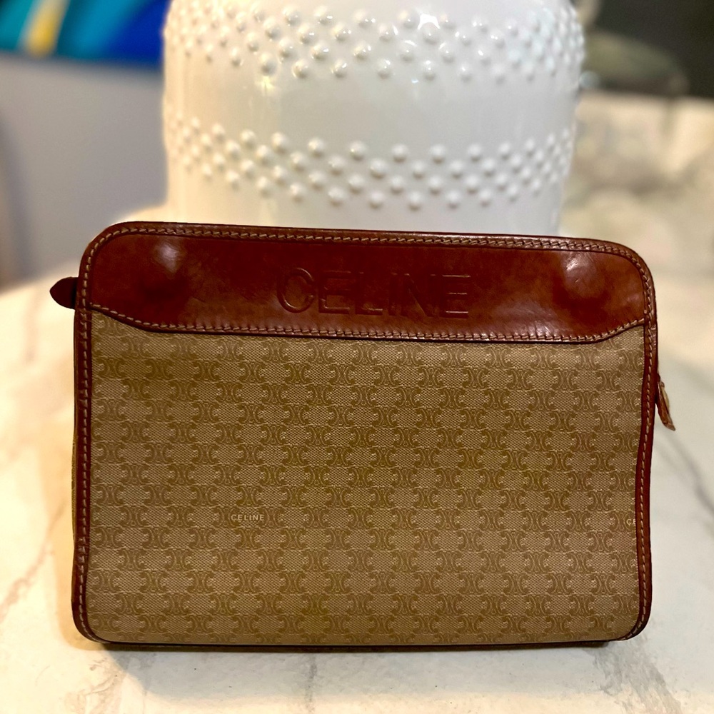 Celine Vintage leather clutch bag good condition